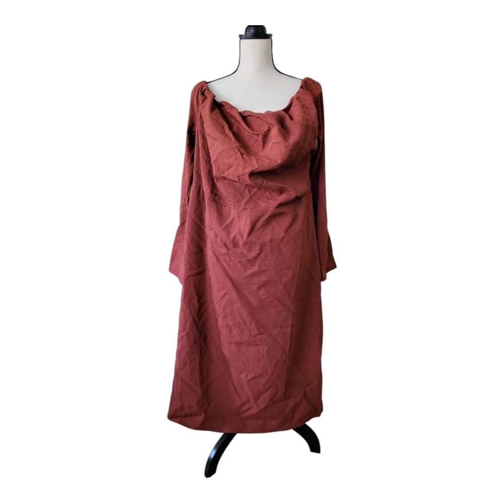 💕Future Collective Reese Blustein Off Shoulder Midi Dress Size 18